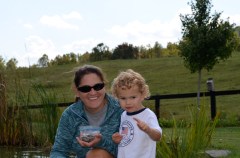 Mommy and JCR on the Farm
